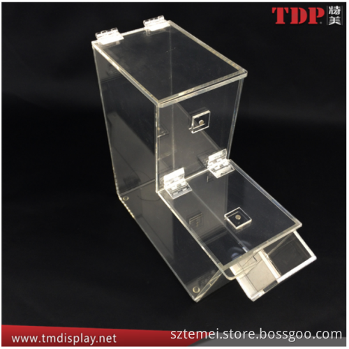 large size clear magnetic lid acrylic bulk food dispenser acrylic supermarket candy dispenser acrylic candy dispenser with scoop